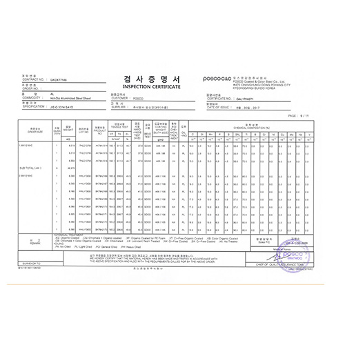 进口韩国浦项镀铝板SA1C/SA1D